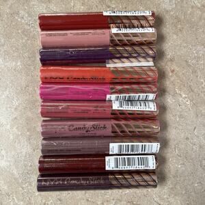Lot Of 10 NYX Candy Slick Lip Gloss Mixed Colors Lipstick
